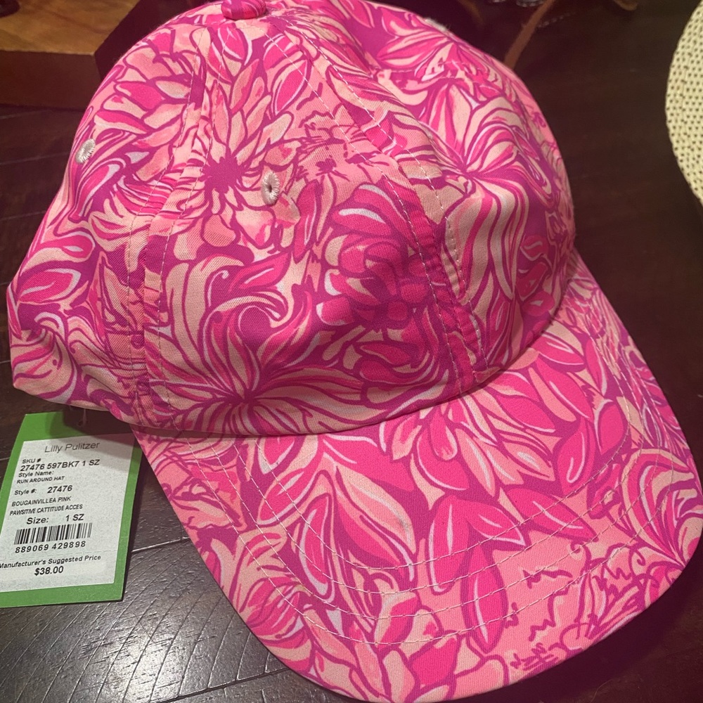 Lilly Pulitzer Pink Run Around Hat